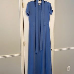 Shabby Apple blue maxi dress with tie- like new